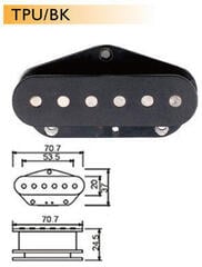 Tonabnehmer für Gitarre Dr.Parts TPU-BK Black Tonabnehmer für Gitarre - 1