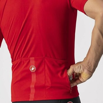 Odzież kolarska / koszulka Castelli Classifica Red M - 5