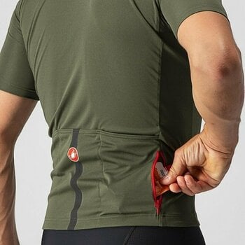 Odzież kolarska / koszulka Castelli Classifica Military Green XL - 5