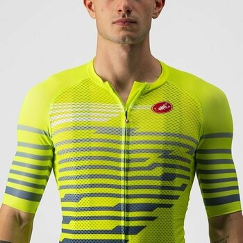 Cycling jersey Castelli Climber's 3.0 SL Electric Lime/Blue M - 3
