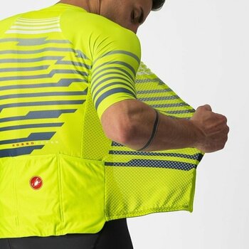 Cycling jersey Castelli Climber's 3.0 SL Electric Lime/Blue M - 5