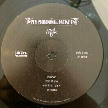 Disco in vinile My Morning Jacket - Evil Urges (Cream/Black Blob Vinyl) (45 RPM) (2 LP) - 5