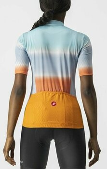 Odzież kolarska / koszulka Castelli Dolce W Golf Skylight/Pop Orange S - 2