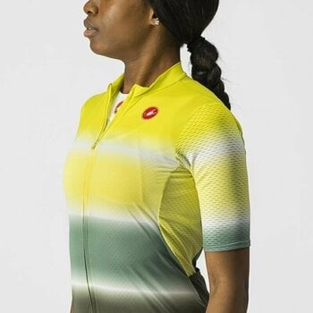 Cycling jersey Castelli Dolce W Sulphur/Military Green XL - 4