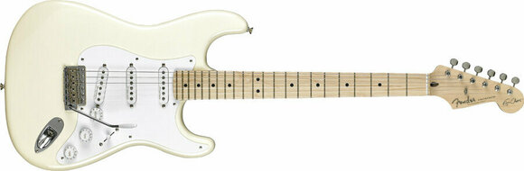 Elektrická kytara Fender Eric Clapton Stratocaster MN Olympic White - 2