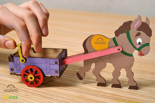 3D Пъзел Ugears 3D Puzzle Donkey - 4