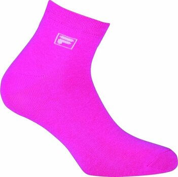 Čarape za fitnes Fila F9303 Socks Quarter Plain 3-Pack Pink Panther 35-38 Čarape za fitnes - 3