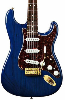 Electric guitar Fender Deluxe Players Strat RW Saphire Blue Transparent - 2