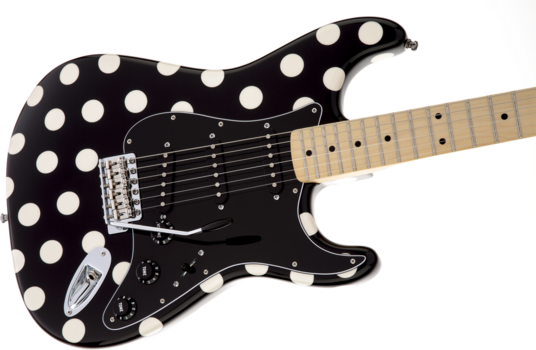 Elektrická gitara Fender Buddy Guy Standard Stratocaster MN Polka Dot Finish - 6