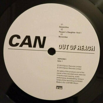 Hanglemez Can - Out Of Reach (LP) - 2