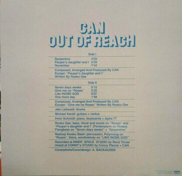 Hanglemez Can - Out Of Reach (LP) - 4