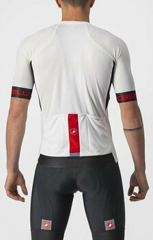 Cycling jersey Castelli Entrata VI Jersey Ivory/Light Black/Red L - 2