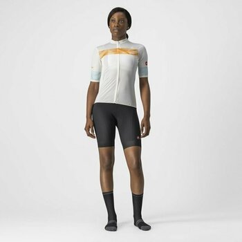 Camisola de ciclismo Castelli Fenice W Jersey Ivory/Pop Orange/Skylight S - 7