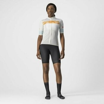 Cycling jersey Castelli Fenice W Ivory/Pop Orange/Skylight XL - 7