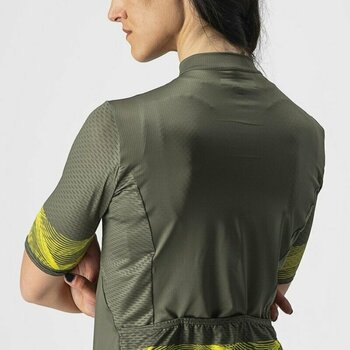 Jersey/T-Shirt Castelli Fenice W Jersey Military Green/Sulphur XL - 5