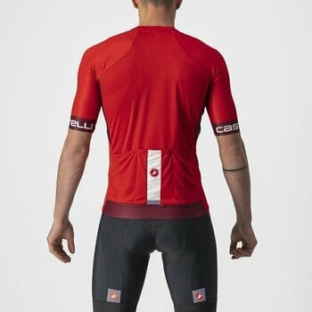 Cycling jersey Castelli Entrata VI Jersey Red/Bordeaux/Ivory XL - 2