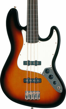 Fretless Bassguitar Fender Standard Jazz Bass Fretless RW Brown Sunburst - 3