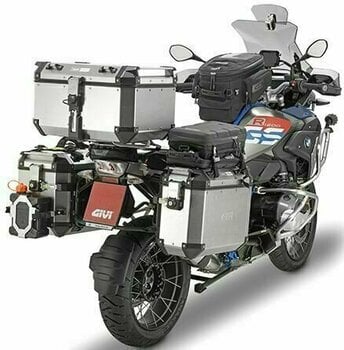 Valise latérale / Sacoche cavalière moto Givi Trekker Outback 48 Silver (2-pack) Monokey 48 L - 2