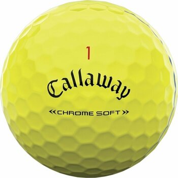 Golf Balls Callaway Chrome Soft 2022 Yellow Triple Track - 3