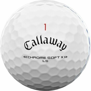 Golf žogice Callaway Chrome Soft X LS 2022 White Triple Track - 3