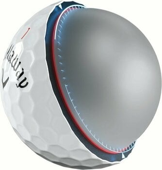 Golfball Callaway Chrome Soft X LS 2022 White - 5