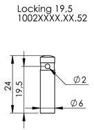 Kitarride häälestusseadmed Schaller M6 135 Right Locking 19,5 Black - 2