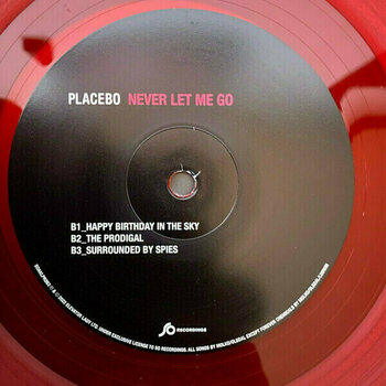 LP plošča Placebo - Never Let Me Go (Red Vinyl) (2 LP) - 3