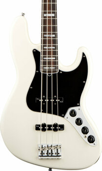 Električna bas gitara Fender American Deluxe Jazz Bass RW Olympic White - 2