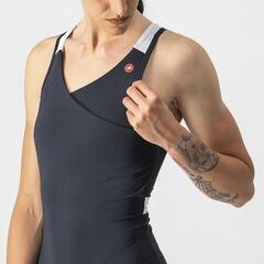 Cycling jersey Castelli Solaris W Top Light Black/White - 2