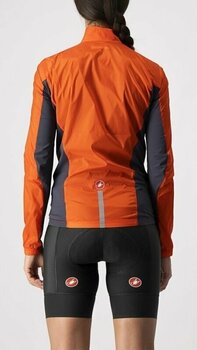 Cycling Jacket, Vest Castelli Squadra Stretch W Jacket Fiery Red/Dark Gray L - 2