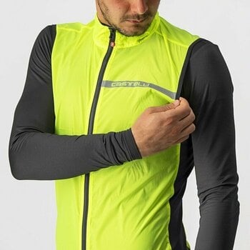 Cycling Jacket, Vest Castelli Squadra Stretch Yellow Fluo/Dark Gray S Vest - 3