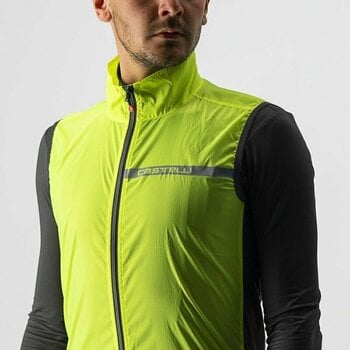 Cycling Jacket, Vest Castelli Squadra Stretch Yellow Fluo/Dark Gray S Vest - 4