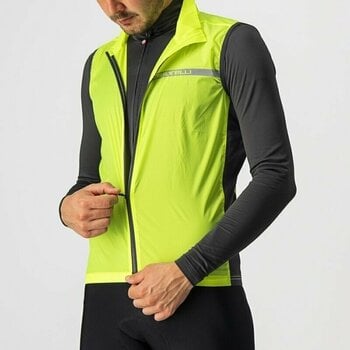 Cycling Jacket, Vest Castelli Squadra Stretch Yellow Fluo/Dark Gray S Vest - 5