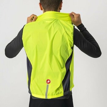 Cycling Jacket, Vest Castelli Squadra Stretch Yellow Fluo/Dark Gray S Vest - 6