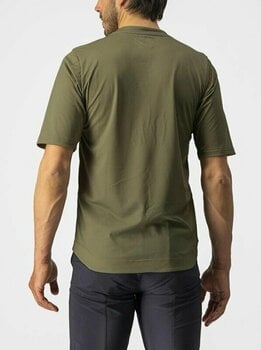 Odzież kolarska / koszulka Castelli Trail Tech SS Golf Olive Green/Dark Gray/Orange Rust S - 2