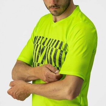 Jersey/T-Shirt Castelli Trail Tech SS Electric Lime/Dark Lime S - 3