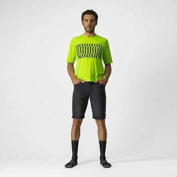 Jersey/T-Shirt Castelli Trail Tech SS Electric Lime/Dark Lime S - 6