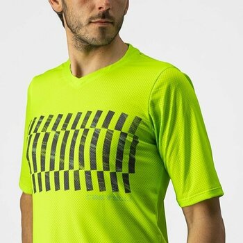 Jersey/T-Shirt Castelli Trail Tech SS Electric Lime/Dark Lime XL - 4