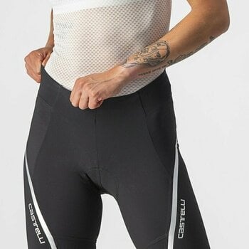 Calções e calças de ciclismo Castelli Velocissima 3 W Black/Silver L Calções e calças de ciclismo - 3
