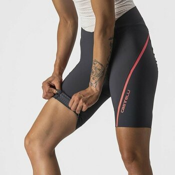 Fietsbroeken en -shorts Castelli Velocissima 3 W Dark Gray/Brilliant Pink L Fietsbroeken en -shorts - 3