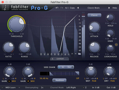 Εφέ FX Plug-In λογισμικού στούντιο FabFilter Pro-G (Ψηφιακό προϊόν) - 2
