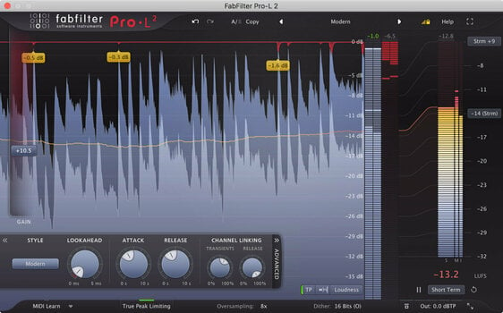 Studio software plug-in effect FabFilter Pro-L 2 (Digitaal product) - 2