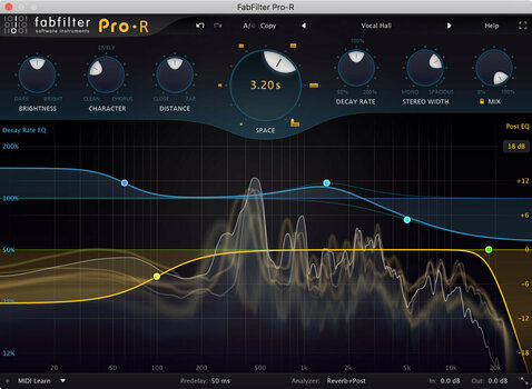 FX-prosessori-ohjelmistolisäosa FabFilter Pro-R (Digitaalinen tuote) - 2