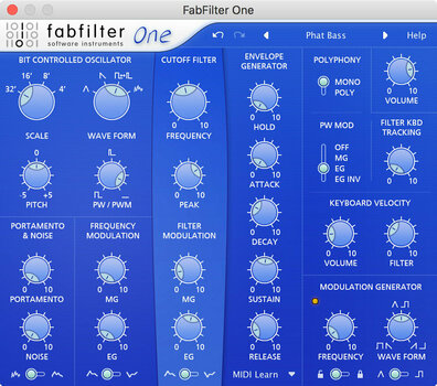 Studio software plug-in effect FabFilter One (Digitaal product) - 2