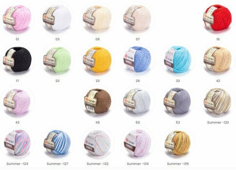 Filati per maglieria Yarn Art Summer 132 Pastels - 3