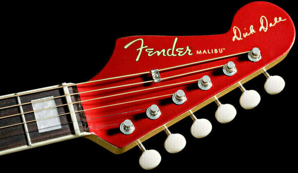 Elektro akustična gitara Fender Dick Dale Signature Kingman SCE Surfin' Red - 4