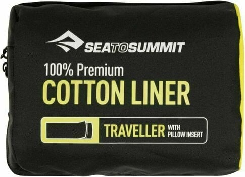 Sleeping Bag Sea To Summit Premium Cotton Liner Traveller Navy Blue Sleeping Bag - 3