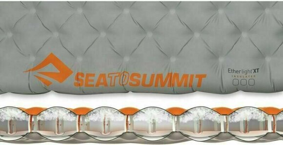 Måtte, pude Sea To Summit Ether Light XT Insulated Rectangular Large Smoke Air Mat - 4
