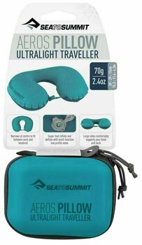 Tapete, almofada Sea To Summit Aeros Ultralight Traveller Aqua Travesseiro - 9