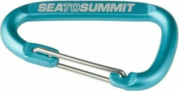 Mosquetão de escalada Sea To Summit Accessory Carabiner Set Accessory Carabiner Grey/Blue/Orange Wire Straight Gate 4.0 - 3